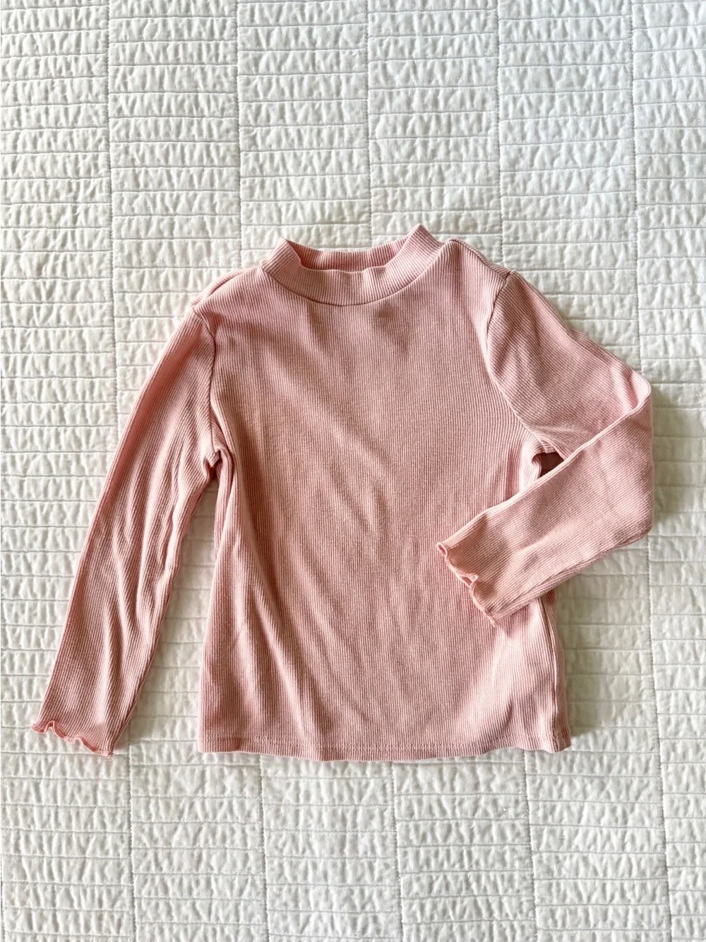 Old Navy Burgundy Floral Corduroy Dress with Light Pink Long-Sleeve Top Size 2T